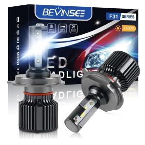 BEVEE 앰플 LED H4 H7 H11 50W 6000LM H3 전구 9004 하이로우 빔 880 881 안개등 12V