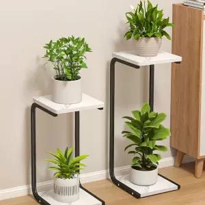 다육이 거실화분정리대 철제 다이 인테리어 화원 흰색 식물