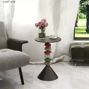 거실 원형 카페 티테이블 2단 심플 커피 사이드 협탁