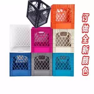 우유상자 연청색 우유바구니 플라스틱바구니 23L 회색