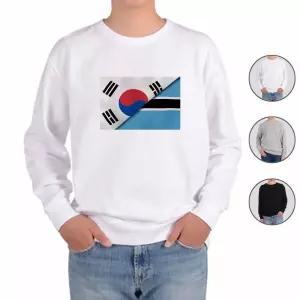 맨투맨 전색상 대한민국 보츠와나 국기 프린트셔츠 fNU6+2lMb