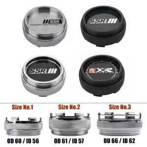 4개 세트 SSR 휠 캡 60mm 스포츠 림 커버 XXR 스티커 센터 자동차 액세서리