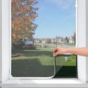 자석이 있는 집 창문을 위한 자석 창문 스크린 조절 가능한 창문망 24인치 x 32인치 유리섬유 메쉬
