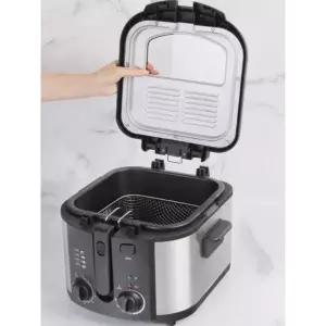 초고속 미니 튀김기 전기 6L 돈가스 캠핑용 핫도그 바구니미포함