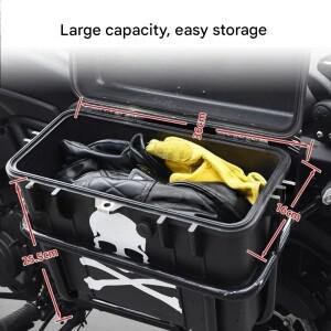 가와사키 엘리미네이터 500 커스텀 레트로 DS 스타일 사이드 박스 방수 (후면 트렁크 브래킷 양쪽에 장착