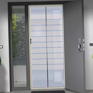 자동 방충망 슬라이드 롤 출입문 현관 방충망 모기장 자석