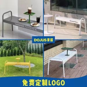 카페 대기의자 화이트 감성 카페의자 가든 철제벤치의자