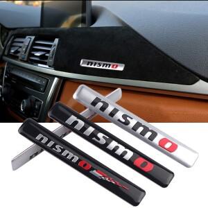 자동차 모터 스포츠 로고 Nismo 스티커 닛산 순찰 Juke X-Trail Qashqai Almera Note GTR 용 알루미늄 배지