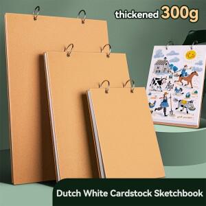 A5A48K 스파이럴 마커 패드 300gsm 30매 스케치 드로잉 노트패드 페인팅 핸드 북 아트 학교 용품