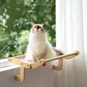 고양이 창틀 해먹 그레이블루 강력고정 걸이형 침대