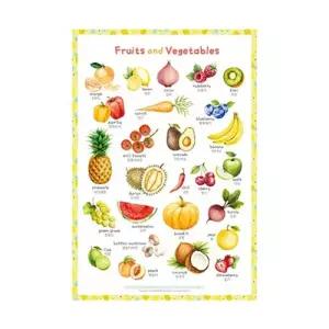 새샘 사운드벽보 룰루랄라 과일채소 520MMX765MM 1개