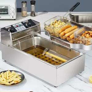 프라이어 대용량 만두 튀김 튀김기 가정용 오뎅 프라이 기계