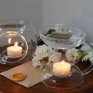 아로마 오일 버너 워머 램프 2type/유리 아로마발향기 blH7+6EmZ