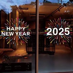 대형 JD45 트리 작다 이어 해피 스티커 데코 매장 정 무접착 뉴 해