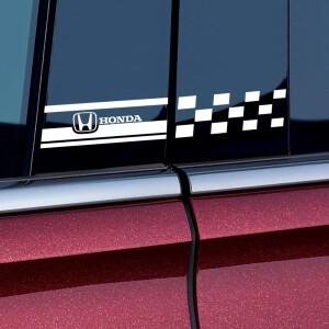 자동차 스타일링 B 필러 Diy 반사 방수 스티커 Honda Fit Civic Jazz Accord CR-Z Vezel Insight