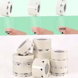 포장스티커 업소용 투명롤 봉제 가게 배달 OPEN 1000p