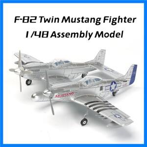 4D 1/48 ww2 F-82 트윈 머스탱 전투기 조립 퍼즐 모델 비행기 플라스틱 군사 장난감