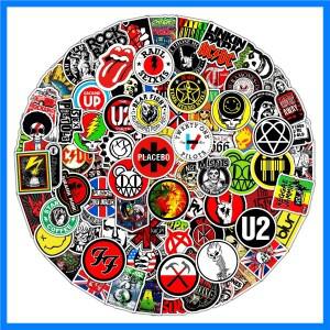 100Pcs 레트로 록 음악 스티커 DIY 스티커 Scrapbooking 전화 수하물 스케이트 보드 방수 전사 술