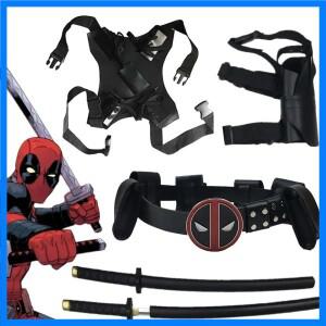 데드풀 코스튬 액세서리 벨트 검 블레이드 권총 홀스터 슈퍼히어로 코스프레 소품 장난감 웨이드 윌슨 역할
