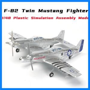 4D 1/48 F-82 트윈 머스탱 전투기 조립 퍼즐 모델 시뮬레이션 비행기 장난감