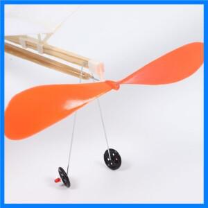 1세트 1세트 밴드 구동 비행기 경량 글라이더 어린이용 DIY 조립 야외 비행 어린이 글라이더 비행기