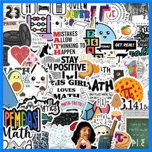 50Pcs 수학 공식 낙서 스티커 물병 노트북 전화 자전거 수하물 케이스 스케이트 보드 어린이 성인 스티커