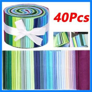 수제 DIY 목화 공예 직물 40Pcs 여러 색상 Artcraft 패브릭 인형 의류 접합 천 봉제 섬유 목화 직물