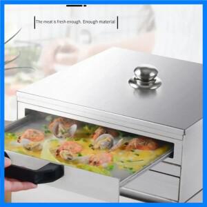 가정용 220v 가스 소형 전기 아침 비빔밥 찜기 스팀 오븐 스테인레스 스틸 서랍 Fu