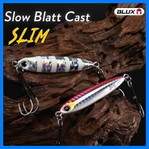 BLUX 느린 Blatt 캐스트 슬림 금속 지그 낚시 미끼 15g 20g 오프 쇼어 락 바닷물베이스 인공 대한 스푼