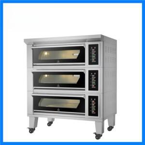 맞춤형 전기 데크 오븐 1단 2트레이 스테인리스 상업용 주방 베이킹 빵 케이크 공장 도매가
