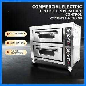 대용량 상업용 전기 오븐 1단 1트레이 타이머 가열식 피자 케이크 빵 굽는