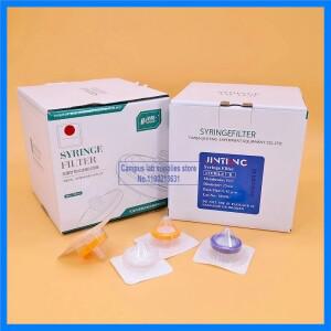 실험실 멸균 주사기 필터, 나일론, PE, PTFE 멤브레인 화학 장비, 0.22um, 1 박스 (50 개)