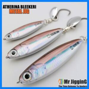 2025 신형 초단거리 아헤리나 블리키 메탈 지그 30g/40g/60g/80g 스페인 고등어 카츠오 루어 바다낚시 스푼