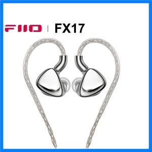 FIIO FX17 HiFi 스테레오 이어폰 8EST+1DD+4BA Tribrid 기술 모니터 고해상도 오디오 MMCX 믹스 골드 실버