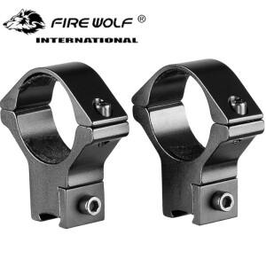 30mm 소총 스코프 링 11mm 레일 더브테일 마운트 에어소프트 전술 사냥 소총 레이저 손전등용 로우 프로파