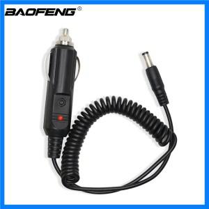 워키 토키 용 12V DC 전원 차량용 충전기 UV-5R Plus 5RA Baofeng 액세서리 라디오 충전베이스 코드