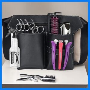 2025 새로운 헤어 가위 가방 클립 빗 케이스 미용 이발사 홀스터 홀더 도구 살롱 허리 팩 벨트 PU 가죽