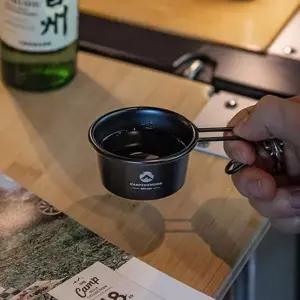 캠핑 티타늄 시에라 소주잔 60ml계랸 손잡이 술잔