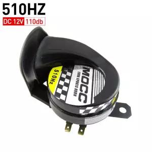 510hz 슈퍼 시끄러운 오토바이 방수 달팽이 경적 사운드 모노 스쿠터 트럭 자동차 액세서리 전기 에어 12V