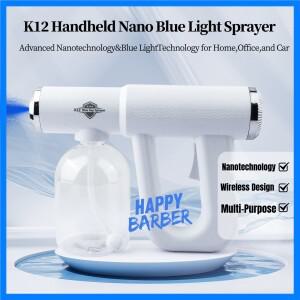 300ML 블루 라이트 나노 스프레이어 병 무선 USB 이발사 전기 스팀 건 헤어드레싱 스타일링 정원 분무기 도