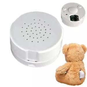 인형용 녹음 가능한 사운드 박스 60초 플러시 장난감 음성 재사용 클리어 재생 박제 동물 레코더