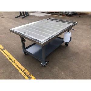 스테인리스 엔진 작업대 정비 분해 조립 점검용 산업 작업 테이블