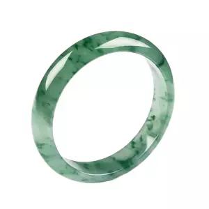 미얀마 구덩이옥 사각고리 녹색 고빙형 오래된 비취 옥팔찌 버마산 팔찌 옥