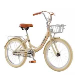 바구니 자전거 22인치 여성용 경량 미니 출퇴근용 시티바이크