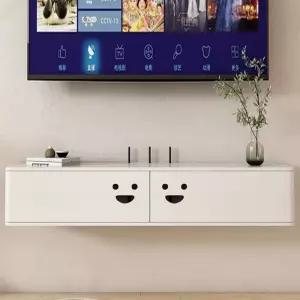 tv 선정리 정리함 60cm 화이트 와이파이 셋톱박스숨기기