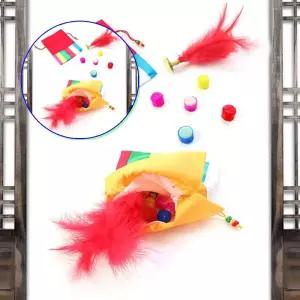 쌍문상회 민속놀이 2종세트 색동복주머니형 제기 공기 만들기용품