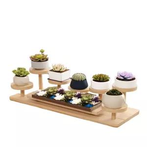 인테리어 원목 정리대 내츄럴 선반 3단 월넛 정리함 우드 사각형 장식 물건