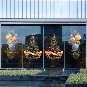 스티커 장식 창문 조명트리 유리창 정전기 특대형 꾸미기 대형 트리 시트지