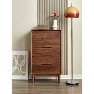 원목서랍장 원목5단서랍장 순수 레트로 지중해 북유럽 침실 침대 원목 나무 단단한