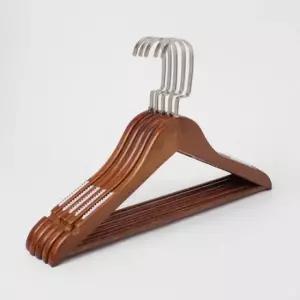 [생활] 원목 논슬립 여성용 브라운 행거 옷걸이